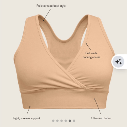 French Terry Racerback Nursing & Sleep Bra | Grey Heather - Kindred Bravely