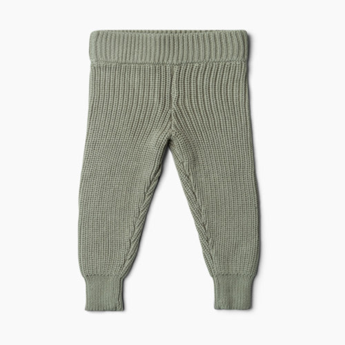 Goumi Kids Organic Cotton Knit Pant - Ash, 0-3 Months