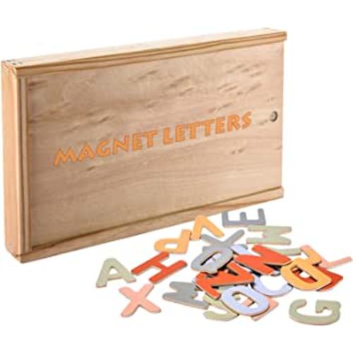 Amazon.com: Fridge Alphabet Magnets for Toddlers - Letter Magnet for Kids - Large Magnetic ABC Toddler Toys to Stick on Refrigerator and Other Metallic Surface - Big and Colorful Letter Wood Magnets for Baby : Toys & Games
