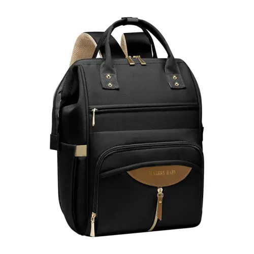 Bopeep Nappy Changing Bag Mummy Backpack Baby Diaper Bag Travel Black | Baby Bunting AU