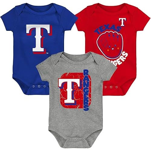 Outerstuff MLB Newborn & Infants 0-24 Months Change Up 3 Piece Onesie Creeper Romper Set