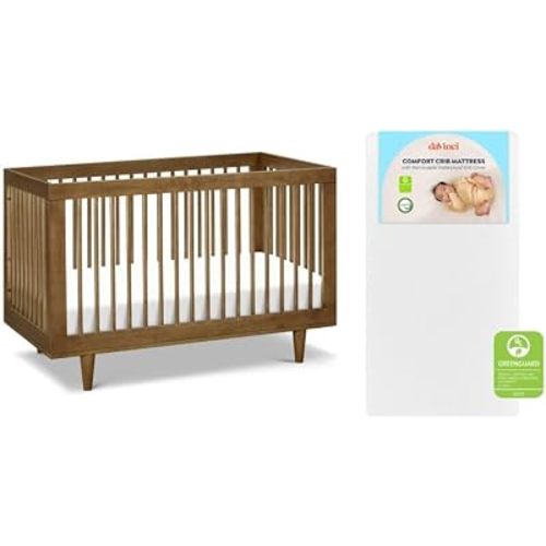 Davinci Marley 3-in-1 Convertible Crib w/Mattress - Walnut