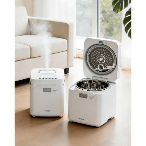 Mifasol Stainless Steel Humidifier, 3.3L/0.87Gal Steam Humidifier Large Room up to 800 sq ft, Easy to Clean Warm Mist Humidifiers for Bedroom, White