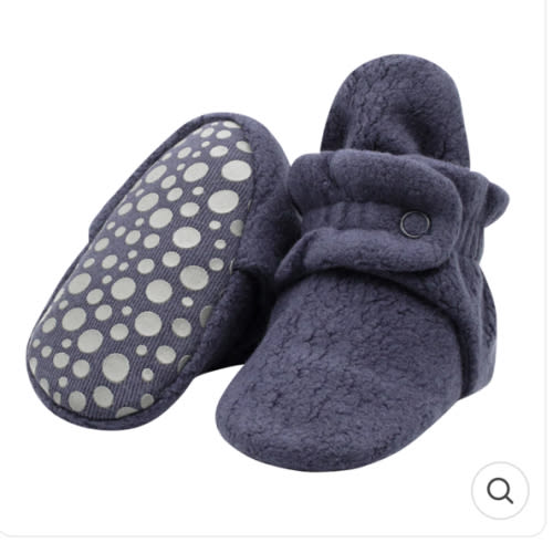 Zutano Cozie Fleece Stay-On Baby Bootie Slipper - Navy