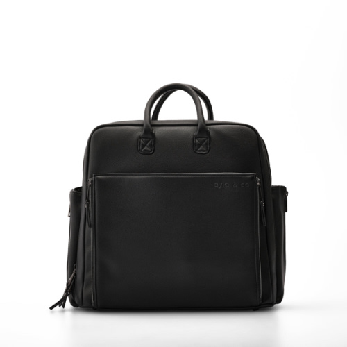 The Ayla Diaper Bag in Black