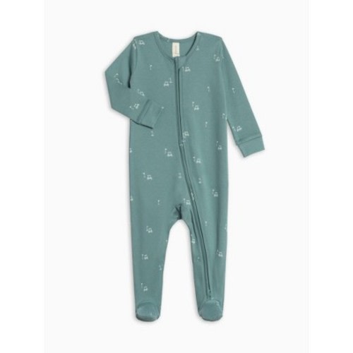 Colored Organics Peyton Zipper Sleeper - Fairway / Laguna + Powder Fairway / Laguna + Powder 3-6M