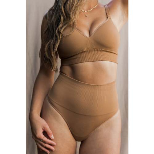 Seamless Postpartum Hipster Compression Thong