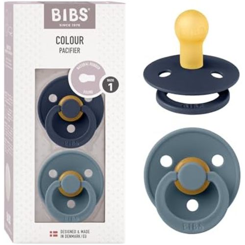 BIBS Pacifiers | 0+ Months (Pack of 2) | Deep Space/Petrol