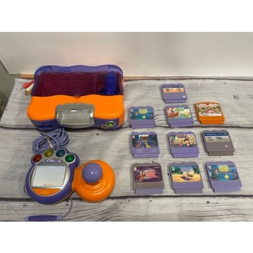 Vetch System LOT W/1 Controller and 10 Games (V Tech V.Smile) Disney Parts READ!