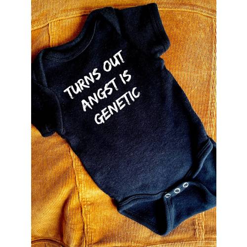 Turns Out Angst Is Genetic Black Baby Onesie