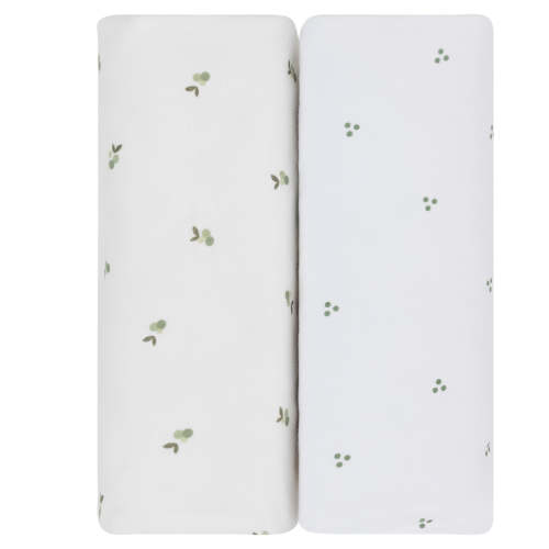 Sage Berry Waterproof Crib Sheet Set – Ely's & Co.