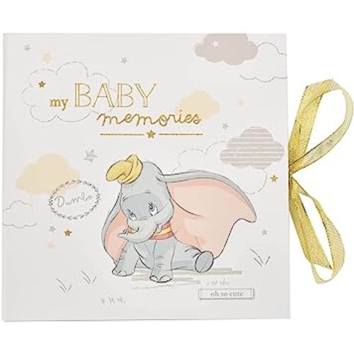 Happy Homewares Magical Beginnings My Baby Memories Dumbo My First Year Record Book - The for a Newborn Baby - Officially Licensed