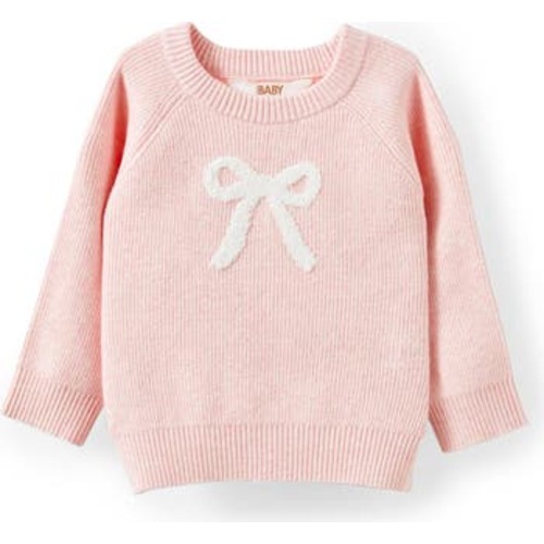 Organic Raglan Knit Sweater, 0-3M