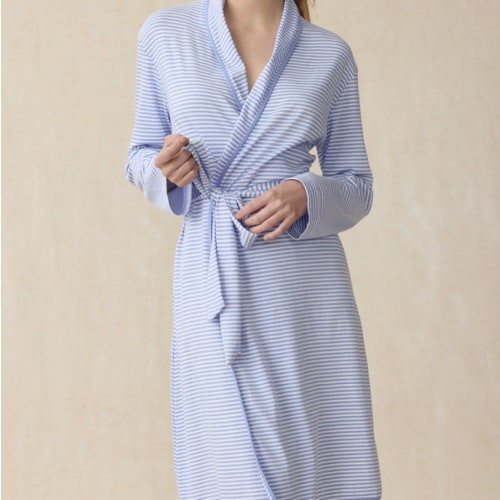 LAKE | Women | Pima Cotton Pajamas | Hydrangea Pima Robe