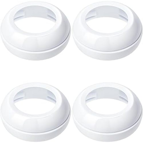 Replacement Nipple Collar Rings Compatible with Philips Avent Natural Baby Bottles, Fits 4oz, 9oz, 11oz Plastic & Glass, BPA-Free, Secure Latch, Leak-Proof Screw Cap Ring, 4-Pack
