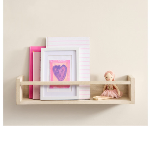 Biscotti Wood And Acrylic Shelf, 2 Feet