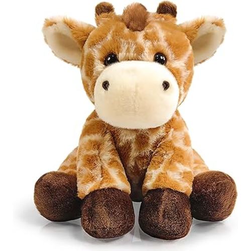 Giraffe Stuffed Animal Toys, 8.5 Inch Soft and Cuddly Giraffe Plush Animals Toy, Cute and Realistic Animals Gifts for Boys and Girls Toy for Toddlers 1-3