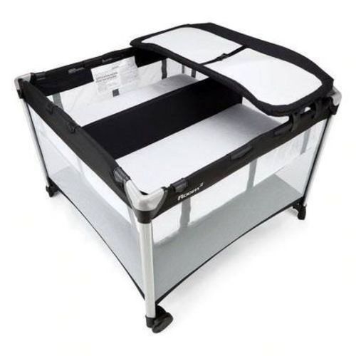 Joovy Room2 Twin Nursery Center Portable Baby Bed - Black