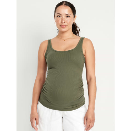Maternity Scoop-Neck Ribbed Tank Top