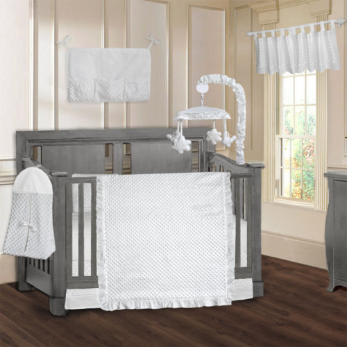 Harriet Bee Salim Minky Ultra 9 Piece Crib Bedding Set & Reviews | Wayfair