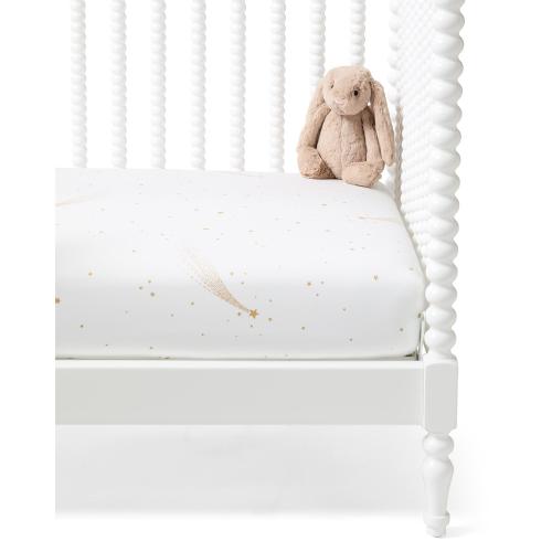 Shooting Star Crib Sheet – Gold | Serena & Lily