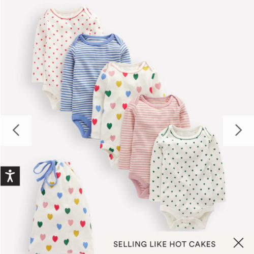 5-pack Bodies-Multi Hearts | Boden USA