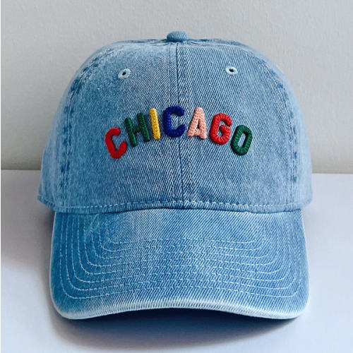 Toddler Sweet Home Chicago Dad Hat - Denim