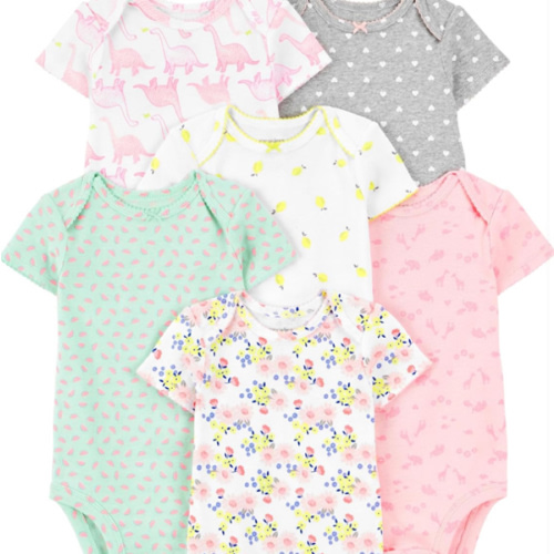 Simple Joys by Carter's Baby-Girls 6-Pack Short-Sleeve Bodysuit