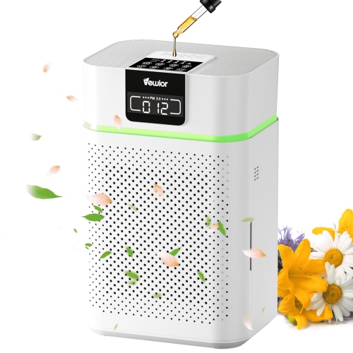 Air Purifier for Home Large Room up to 1800ft²,Air Cleaner with Air Quality Light and Essential Diffuser, AUTO Mode, Sleep Mode, Timer, Lock, for Wildfire Smoke Dust