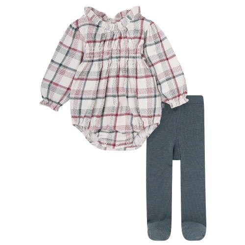 Modern Moments By Gerber Baby Girl Bubble Romper and Tights Outfit Set, 2-Piece, Sizes 0/3 Months - 24 Months