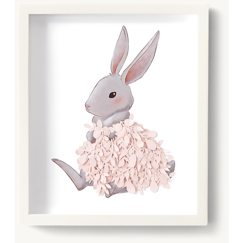 Cut Paper & Watercolor Animal Art - Bunny | RH Baby & Child