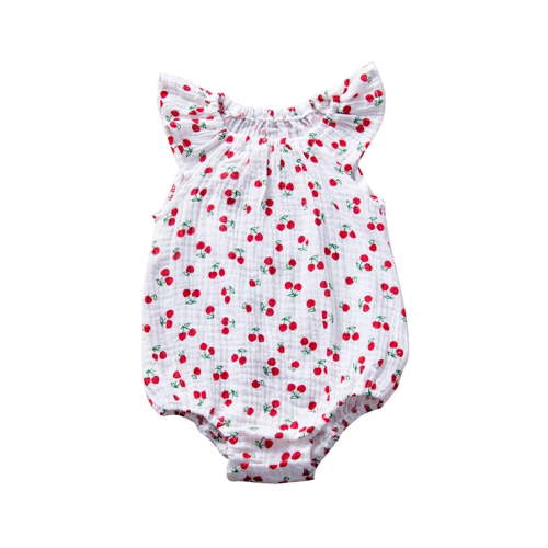 Utoimkio Unisex Baby Boy Girl Cartoon Print Sleeveless Romper Onesies One Piece Jumpsuit Summer Overall Clothes Size 0-24M