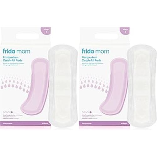 Frida Mom Postpartum Pads, Leak Proof Feminine Care Maxi Pads, 6 Layers of Protection for Maximum Absorbency (18ct) (Pack of 2)