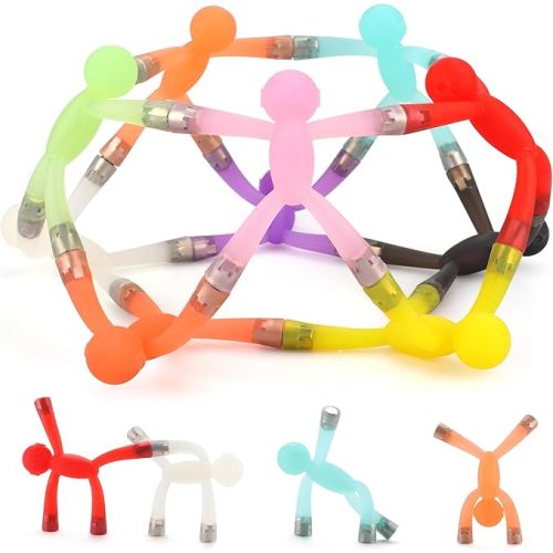 Boxgear Magnet Men – 10-Piece Magnetic Travel Toys: Valentines Day Gift for Kids Toddlers, Road Trip Game for 1-3 | Easter Basket Stuffers for Kids