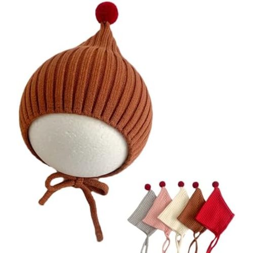 Pixie Bonnet Baby, Pixie Bonnet Toddler, with Chin Strap Warm Winter Cap for Girls Boys