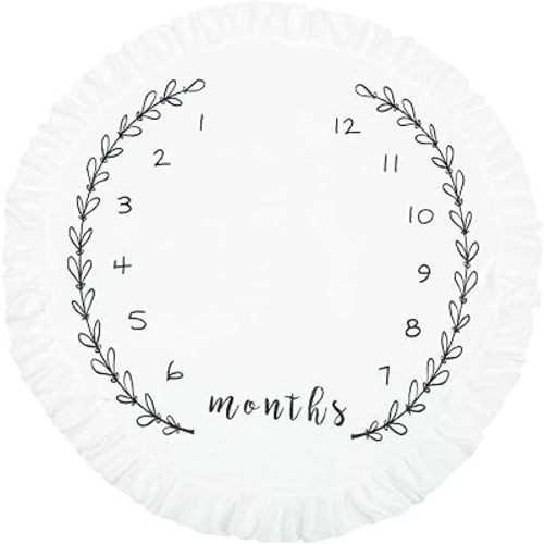 Kisangel Baby Monthly Blanket Photo Background Baby Flannel pad for Newborn Growth Props