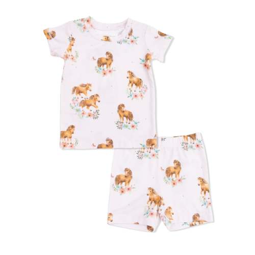 Pink Ponies - Loungewear Short Set – Angel Dear