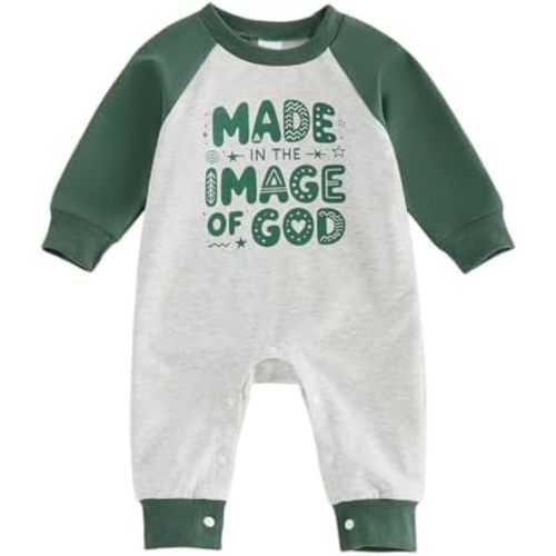 Newborn Baby Boy Fall Winter Clothes Long Sleeve Jumpsuit Romper Oneise