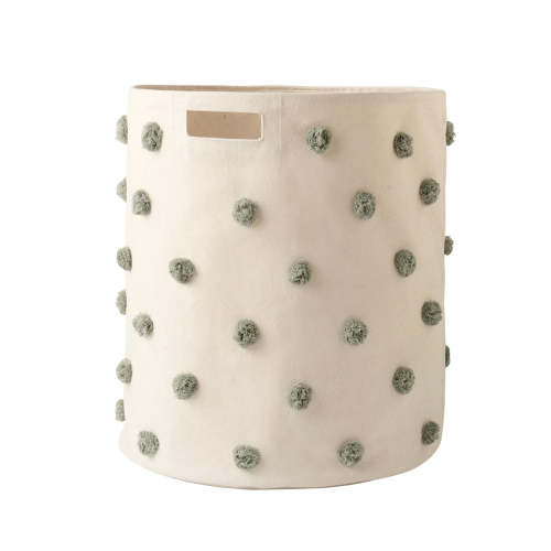 Pom Pom Hamper - Sage