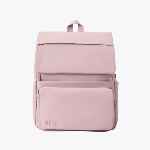BÉIS 'The Ultimate Diaper Backpack' in Atlas Pink - Best Pink Backpack Diaper Bag
