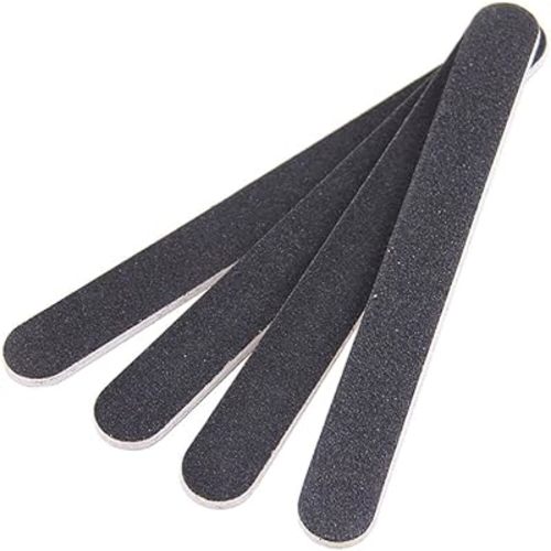 10 PCS Professional Double Sided Nail Files Emery Board Grit Black Gel Cosmetic Manicure Pedicure