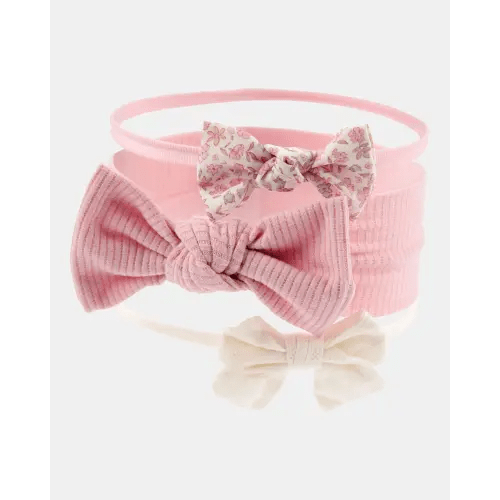 Baby Girl 3-Pack Bow Headwraps - Pink | Carter's