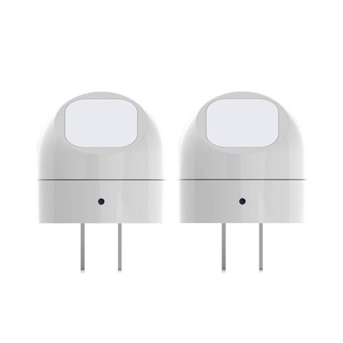 Globe Electric 2 pack LED Auto On/Off Rotating Night Lights: Wall Plug Nightlight for Kids', Plugin, White, No Assembly Required