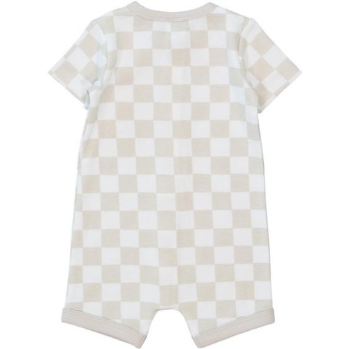 Off White Baby Short Sleeve Zip Romper | Best&Less™ Online