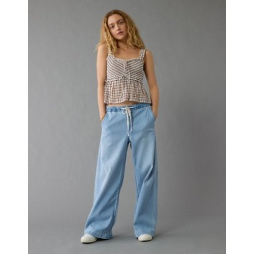 AE Stretch Low-Rise Ultra Wide-Leg Pull-On Jean