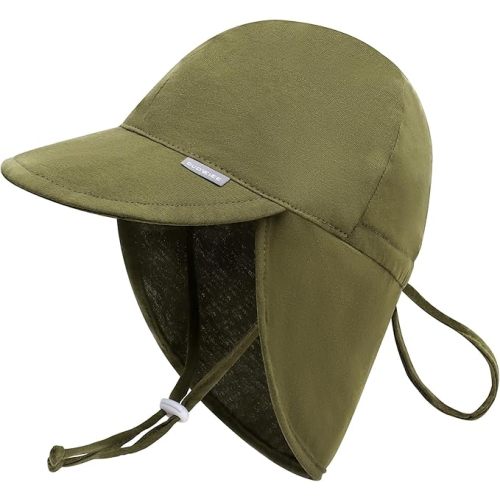 Duoyeree UPF 50+ Baby Sun Hat with Ear and Neck Protection - Toddler Beach Hat for Boys & Girls - Ideal for Summer Fun