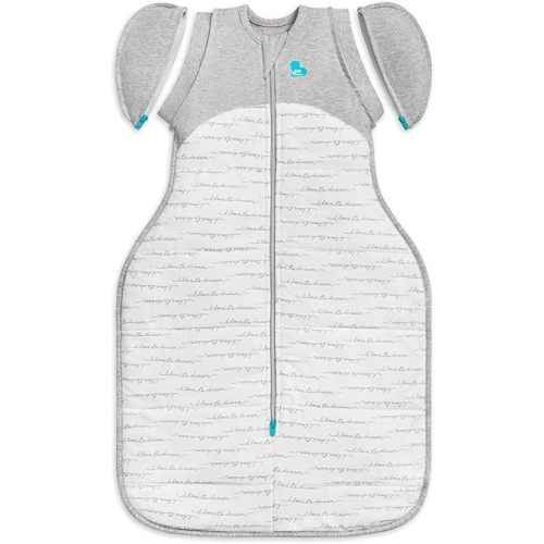 Love to Dream Swaddle UP Transition Bag Warm 2.5 TOG, Dreamer White, Medium, 13-19 lbs, Patented Zip-Off Wings, Gently Help Baby Safely Transition from Being Swaddled to Arms Free Before Rolling Over