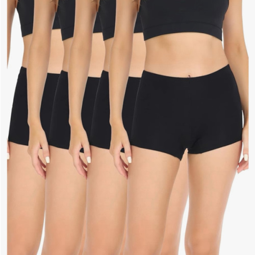 wirarpa Women's Boyshorts Panties Cotton Boxer Briefs for Ladies Underwear Shorts with Cotton Crotch 4 Pack