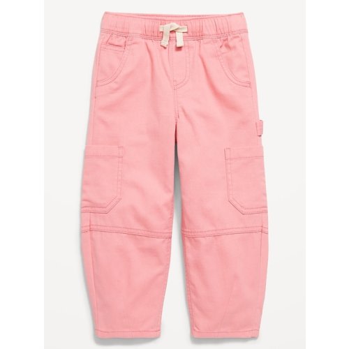 Pull-On Baggy Barrel-Leg Cargo Pants for Toddler Girls
