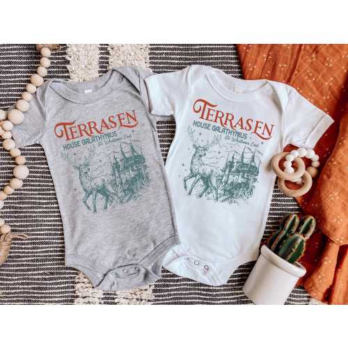 Throne of Glass Terrasen Baby Bodysuit | Bookish Baby Shower Gift